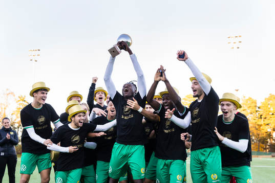 Hammarbys spelare firar SM-guldet