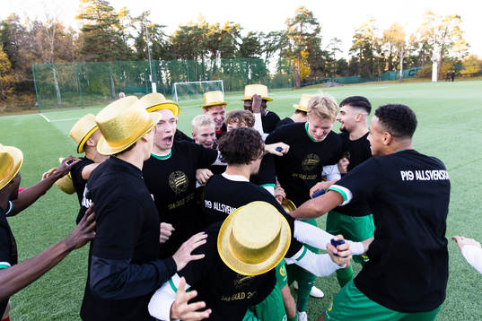 Hammarbys spelare firar SM-guldet