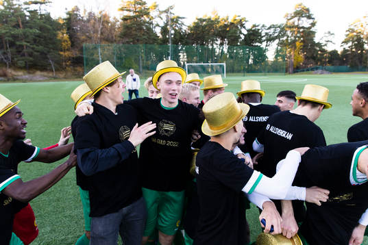 Hammarbys spelare firar SM-guldet