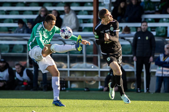 Västerås SKs Viktor Granath och Brages Eirik Asante Gayi