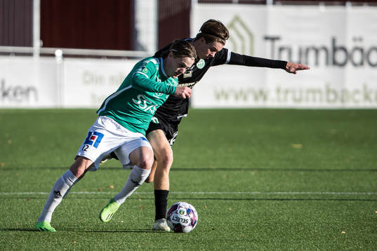 Brages Johan Arvidsson och Västerås SKs Max Larsson