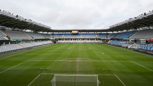 Gamla Ullevi innan fotbollsmatchen i Superettan mellan