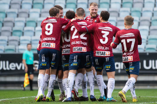 Örgrytes spelare jublar