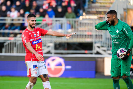 Degerfors Omar Faraj och Värnamos Jonathan Ursin Rasheed