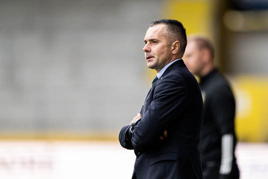Östers tränare Srdjan Tufegdzic deppar