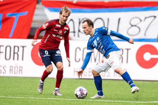Östers Oliver Silverholt och Norrbys Anton Wede