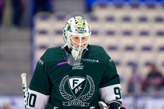 Färjestads målvakt Matthew Tomkins
