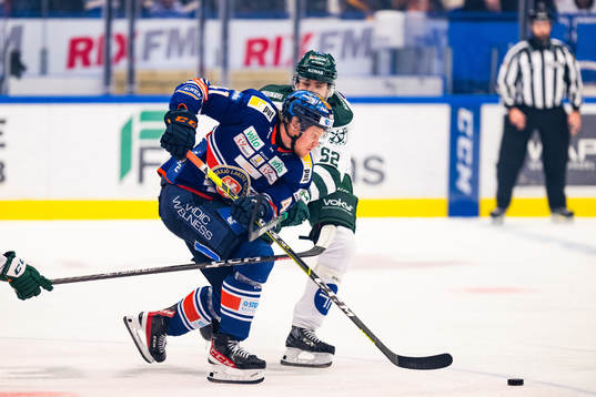 Växjös Ludvig Nilsson och Färjestads Max Lindroth