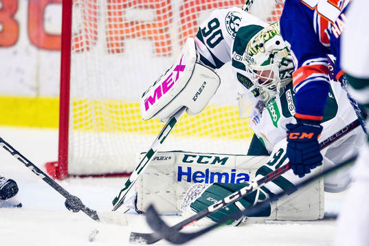 Färjestads målvakt Matthew Tomkins
