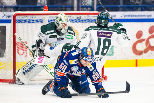 Växjös Erik Josefsson och Färjestads Remi Elie