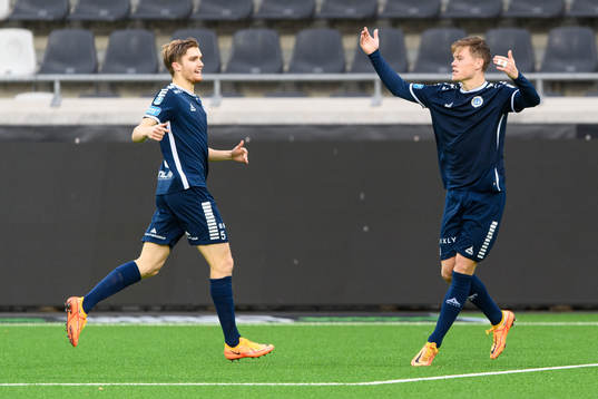 Utsiktens Albin Skoglund jublar