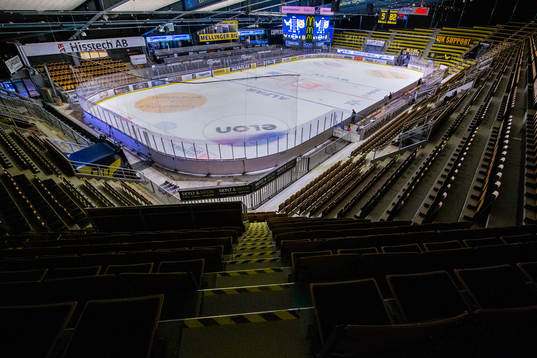 Interiör av ABB Arena Nord