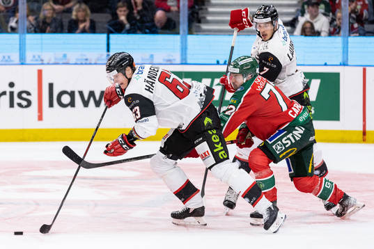 Malmö Redhawks Fredrik Händemark och Oliver Lauridsen