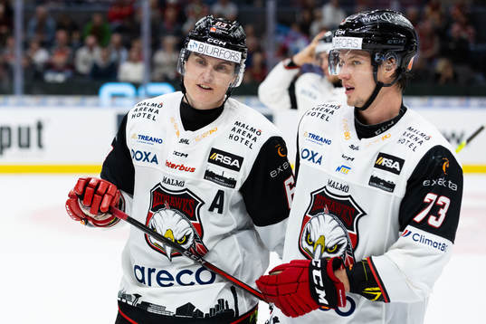 Malmö Redhawks Fredrik Händemark och Adam Ollas Mattsson