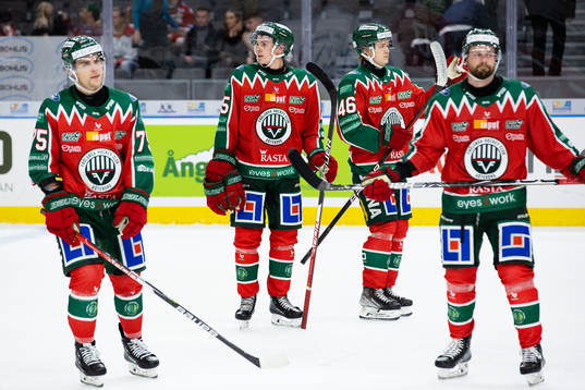 Frölundas Radan Lenc, Pontus Johansson, Liam Dower Nilsson