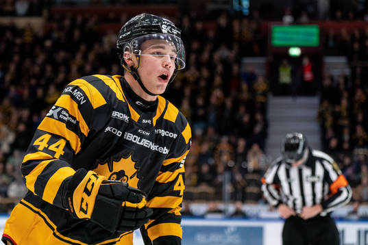 Skellefteås Elias Salomonsson jublar
