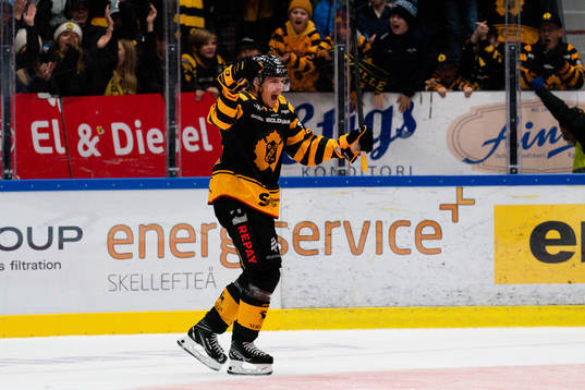 Skellefteås Jonathan Johnson jublar