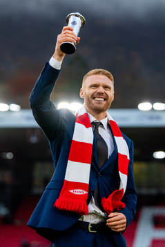 Sivert Heltne Nilsen of Brann celebrates