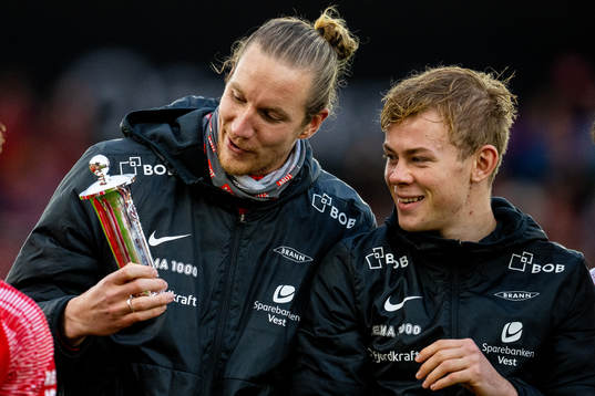 Goalkeeper Eirik Holmen Johansen and Aune Selland Heggebø