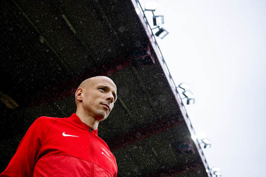 Ruben Kristiansen of Brann enters the pitch