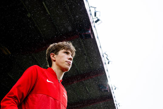 Niklas Jensen Wassberg of Brann enters the pitch