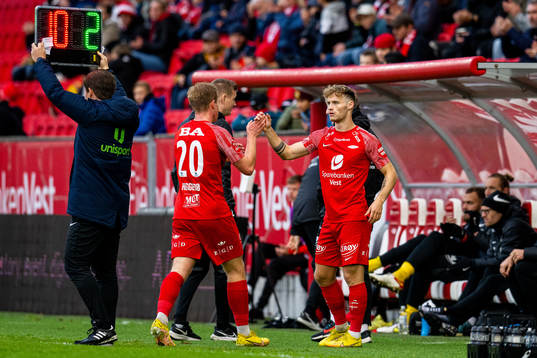 Aune Selland Heggebø and Ole Didrik Blomberg of Brann