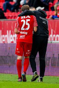 Niklas Jensen Wassberg and Eirik Horneland, head coach of