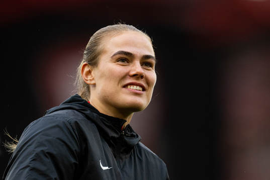 Marthine Østenstad of Brann at half-time