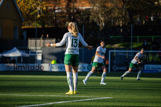 Hammarbys Matilda Vinberg reagerar