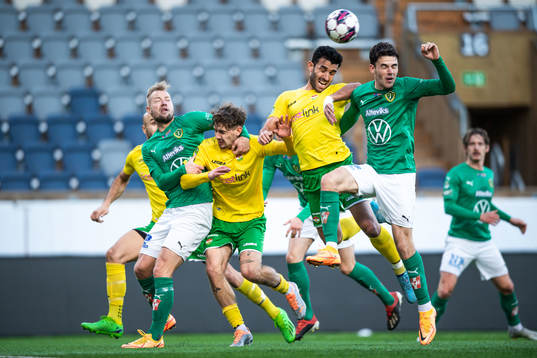 Dalkurds Stefan Wolf och Hady Saleh Karim mot Jönköpings