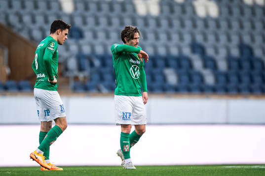 Jönköpings Södras Samuel Adrian och Robin Book deppar