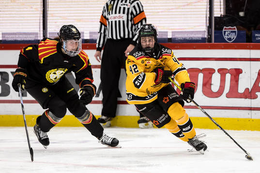 Brynäs Rosa Lindstedt och Luleås Viivi Vainikka