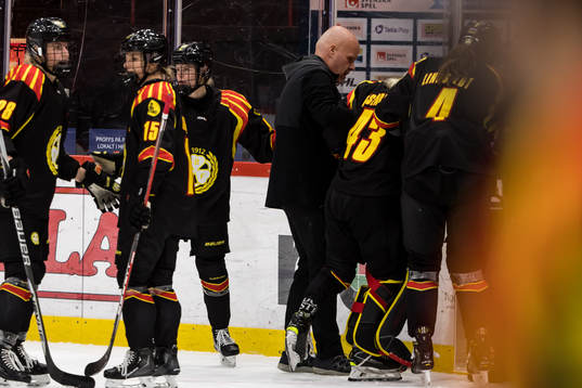 Brynäs målvakt Klara Peslarova skadas