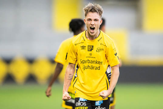 Elfsborgs Theo Eliasson jublar