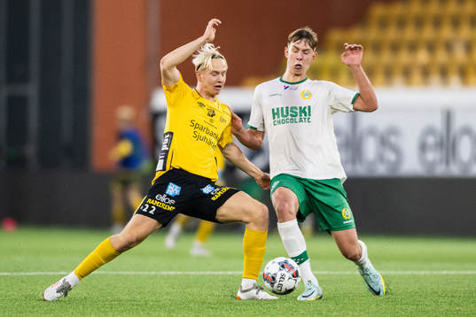 Elfsborgs Felix Älverdal och Hammerbys Jesper Lindahl