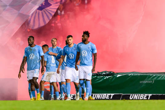Malmö FFs spelare jublar