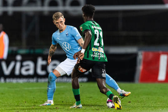 Malmö FFs Søren Rieks och Varbergs Filipe Sisse