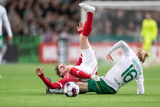 Kalmars Johan Karlsson och Hammarbys Gustav Ludwigson