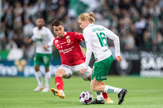 Kalmars Simon Skrabb och Hammarbys Gustav Ludwigson