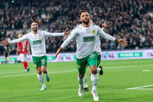Hammarbys Mohanad Jeahze jublar