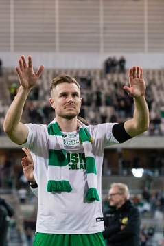 Hammarbys Richard Magyar jublar