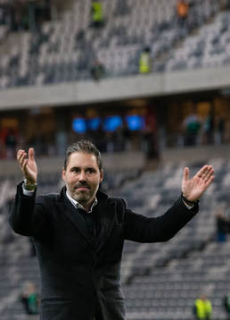Hammarbys tränare Marti Cifuentes jublar