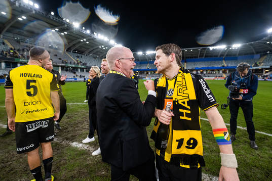 Häckens ordförande Anders Billström och Erik Friberg