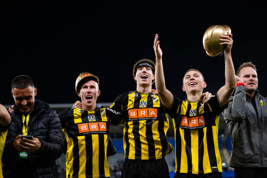 Häckens Mikkel Rygaard Jensen, Samuel Gustafson och
