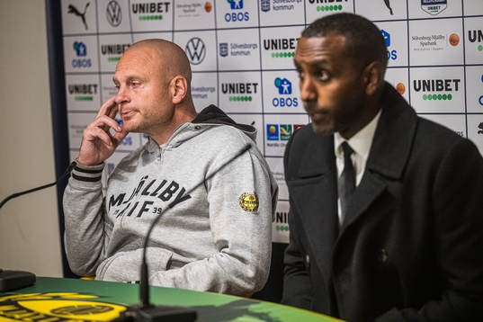 Mjällbys tränare Andreas Brännström 0ch AIKs tränare