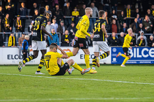 Mjällbys Carlos Moros Gracia deppar