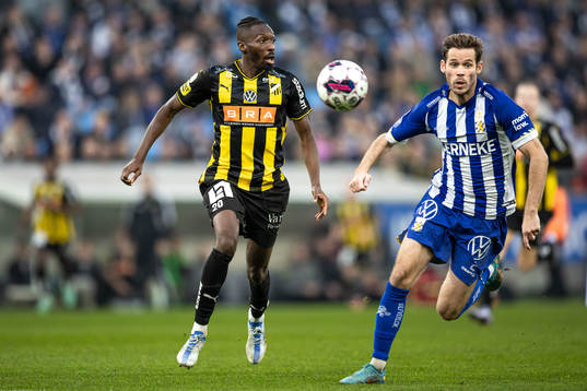 Häckens Blair Sebastian Turgott och IFK Göteborgs Emil
