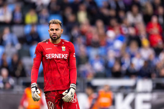 IFK Göteborgs målvakt Warner Hahn deppar