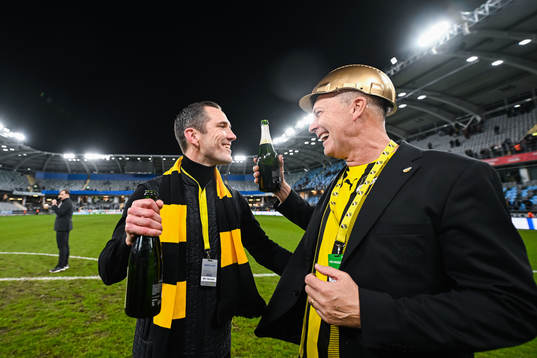 Häckens tidigare sportchef Sonny Karlsson och sportchef
