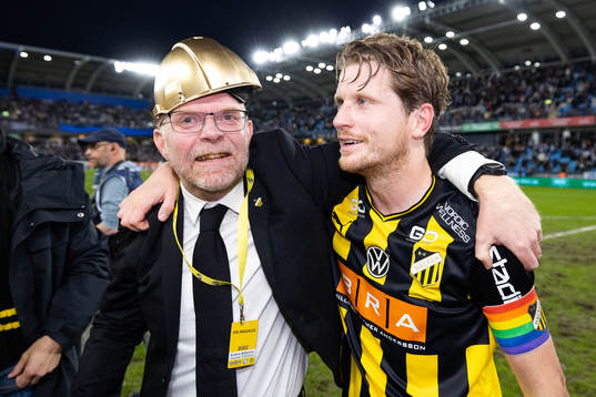 Häckens ordförande Anders Billström och Erik Friberg